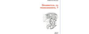 Réflexion transcendantale et description grammaticale