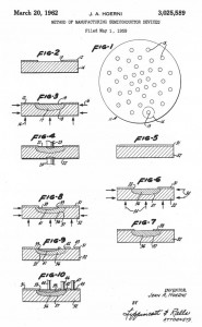AI Procede Planar de Jean Hoer ni 1959 US Patent 3-025-589