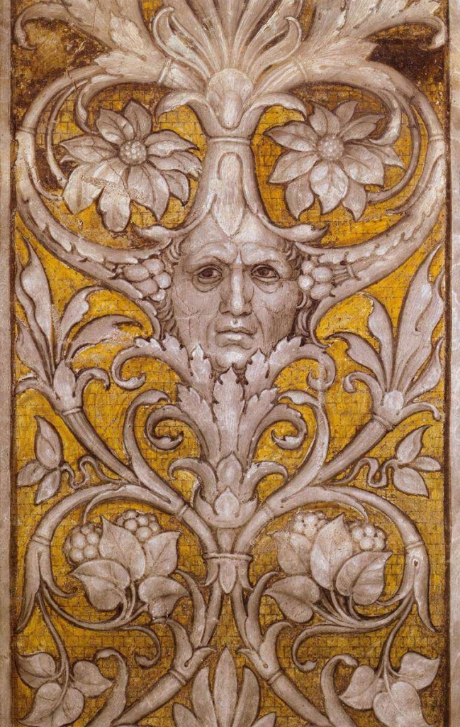 planche 6 mantegna autoportrait colonne